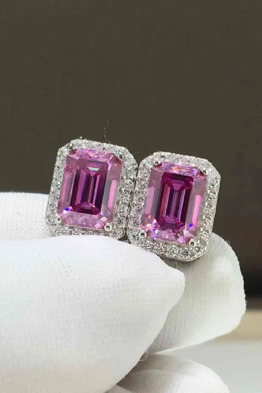 Trendy hoop earringsShiny and Elegant 2 Carat Moissanite Stud Earrings